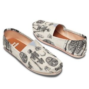 Groove Bags | Vintage Skeleton Anatomy Pattern Slip On Shoes Women’s Size 8